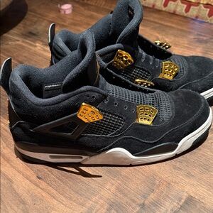Nike Black and Gold Men's Sneakers
